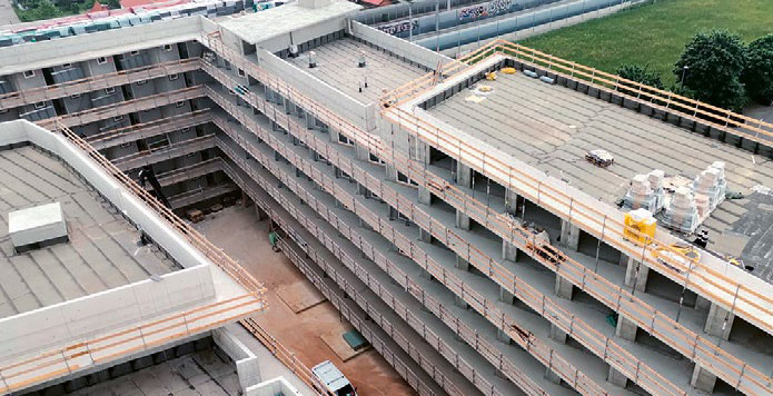 Projektbericht Betonwände mit MasterFiber Polymerfasern